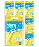 Interdental Brushes 0.7mm by Mara Expert - ISO 4 (Wide) | 6x32 Yellow Brushes with Mint Flavor | Ideal for Oral Care | Dentist Recommended - Buy Online on GoSupps.com