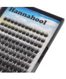 Hannahool 120pcs D Curl Wide Stem Cluster DIY Eye Lashes Extensions | Mixed 10-12-14-16mm | Dramatic Volume Lashes for Makeup - Buy Online on GoSupps.com