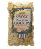 Trader Joes Original Savory Thin Mini Crackers 8oz(227g) 8 Ounce (Pack of 1) - Buy Online on GoSupps.com