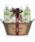 BRUBAKER Aloe Vera Bath & Shower Set | 11-Piece Gift Set in Vintage Tub - International Shipping Available - Buy Online on GoSupps.com
