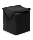 USANOOKS Microfiber Cleaning Cloth - 12Pcs (16x16 inch) High Performance - 1200 Washes Ultra Absorbent Car Towels Traps Grime  Liquid for Streak-Free Mirror Shine Scratch Proof - (Black) - Buy Online on GoSupps.com
