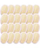 24-Piece Exfoliating Loofah Pad Set for Shower & Spa - Natural Body Scrubber Brush for Men and Women - Buy Online on GoSupps.com
