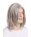 Buy WIG ME UP GFW891-51 Men's Long Straight Rockstar Wig - Cool Grey & Black Middle Parting Perfect for Stylish Look - Buy Online on GoSupps.com