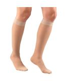 Truform Sheer Compression Stockings 15-20 mmHg Women's Knee High Nude Medium - Diamond Pattern (1 Pair) - Buy Online on GoSupps.com