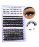 Buy TOOCHUNAG Fluffy Lash Clusters & Bottom Lashes - Wispy Individual Eyelash Extensions 10-18mm | DIY Curly Lash Extensions at Home - Buy Online on GoSupps.com