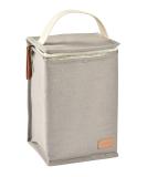 BEABA Large Isothermal Baby Food Pouch - Spacious Bottle Storage for Complete Meal - Soft, Waterproof Fabric - Pearl Grey - Buy Online on GoSupps.com