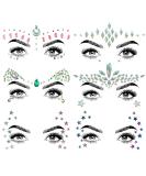 SHINEYES Music Festival Face Jewels Rhinestone Rave Gems - Crystal Birthday Party Stickers & Temporary Tattoos - No.03 - Buy Online on GoSupps.com