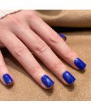 Novo Ovo Short Corner Oval Press-On Nails - Dark Blue Fake Nails | Sapphire Glue-On Artificial Fingernails for a Perfect Look - Buy Online on GoSupps.com