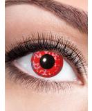 Eyecatcher Colored Contact Lenses - 12 Month Red Flower - Perfect for Carnival Mardi Gras & Halloween - Buy Online on GoSupps.com