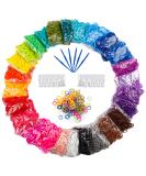 12730+ Loom Rubber Bands Refill Kit in 26 Color with 500 Clips,6 Hooks, Premium Bracelet Making Kit for Kids Weaving DIY Crafting Gift - Buy Online on GoSupps.com