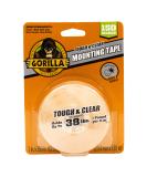 Gorilla Tough & Clear Double Sided Adhesive Mounting Tape  Extra Large  1 x 150  Clear  (Pack of 1) 1 - Pack - Buy Online on GoSupps.com