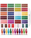 JERCLITY Glitter Solid Nail Polish Strips - 24 Sheets with Nail File | Self-Adhesive Stick On Stickers for Women & Girls - Buy Online on GoSupps.com