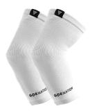 Gornation Elastic Elbow Bandages - White XL Sleeves for Men & Women | Perfect for Calisthenics Bodybuilding & Fitness - 1 Pair - Buy Online on GoSupps.com