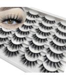 Yasnai 9D Wispy Cat Eye False Eyelashes | 14 Pairs Pack Faux Mink Lashes - Natural & Fluffy | 17mm Sexy Fake Lashes - Buy Online on GoSupps.com