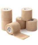 Mr. Pen Self Adhesive Bandage Wrap 6 Pack - Skin Colored - 2 x 5 Yards - Cohesive & Elastic Medical Wrap - Buy Online on GoSupps.com