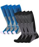 Utensilo 4 pairs of compression stockings for women and men 15-25 mmHg support stockings sport compression socks with elastic compression socks for jogging sport running (EU size: 39-46) - Buy Online on GoSupps.com