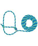 Weaver Leather Stierwalt Breaking Halter - Blue/Hurricane Blue/Lime Zest - Buy Online on GoSupps.com