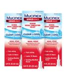 Mucinex Mucinex Severe Nasal Congestion Relief Clear & Cool Nasal Spray, Cooling Menthol Flavor (Pack Of 3), 3/4 Fl Ounce Clear & Cool (Pack of 3) - Buy Online on GoSupps.com