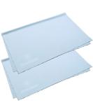 Buy Brandson XXL Glasses Cleaning Cloths (30x40 cm) - 2 Pack Microfiber Towels for Glasses Cell Phones & Displays - Washable Light Blue - Buy Online on GoSupps.com