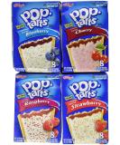 Pop Tarts Variety Pack, Frosted FRUIT Flavors: Strawberry, Blueberry, Cherry, and Raspberry. Bundle of 4-8 Count Boxes, 1 of Each Flavor. Great Care Package or Gift - Buy Online on GoSupps.com