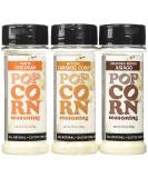 Urban Accents Popcorn Seasoning Variety Pack - Natural, Gluten-Free, Non-GMO - Buttery Caramel, Cracked Pepper Asiago, White Cheddar - Set of 3 - Buy Online on GoSupps.com