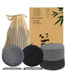 Reusable Cotton Rounds & Bamboo Makeup Remover Pads - Eco-Friendly Soft Three Layer Face Cleanser | International Shipping Available - Buy Online on GoSupps.com