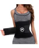 Mermaid's Mystery Waist Trimmer Belt for Women Men - Black, Size M (31-42) - Sport Sweat Workout Body Shaper Sauna - Buy Online on GoSupps.com