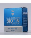 2X Concentration Biotin Beard Balm for Men - Ebony Scent | Nourishing Grooming Essential for Healthy Beards - Buy Online on GoSupps.com