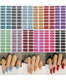 12 Sheets Glitter Nail Wraps Nail Polish Strips Solid Color Nail Polish Stickers Shine Full Wrap Nail Polish Decals Self Adhesive Nail Art Polish Stickers for Women Girls Manicure Tips Decor D21 - Buy Online on GoSupps.com