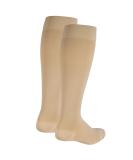 NuVein Medical Compression Stockings 15-20 mmHg Support for Women & Men | Knee Length Closed Toe | Beige Medium | Effective Leg Support - Buy Online on GoSupps.com