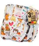 Dog is K nig Dog Diapers for Bitches - 3 pcs Suction-Strong Rainy Trousers 3-Way Adjustable Eco-Friendly XL (65-82cm) for Heat & Incontinence - Buy Online on GoSupps.com