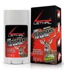LETHAL Deodorant Stick for Hunters  24 Hour Protection for Men and Women  Invisible Solid  Aluminum-Free  Unscented  3 Ounces - Buy Online on GoSupps.com