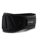 FITTECHT Weightal leaks V1 - fitness belt for bodybuilding strength training weight lifting and crossfit training - training belt for women and men black 81cm - 88cm belly circumference (medium) - Buy Online on GoSupps.com