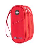 PracMedic Bags 2 Tier Insulin Cooler Travel Case - Red Carry Case for Epipen, Diabetic Supplies, Inhaler, Auvi-Q - First Aid Bag for Diabetes Medication - Buy Online on GoSupps.com
