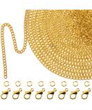 33ft Gold Plated Link Chain Necklace Kit - DIY Jewelry Making Set for Men and Women (1.5mm) - Buy Online on GoSupps.com