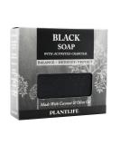 Plantlife Black Bar Soap - Hand Crafted in California with Plant-Based Ingredients - Moisturizing and Soothing 4.5oz Bar - Buy Online on GoSupps.com