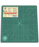 Calibre Art Rotating Self Healing Cutting Mat 14x14 (13" Grid), Perfect for Quilting & Art Projects 14x14 Green - Buy Online on GoSupps.com