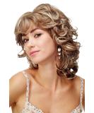 WIG ME UP DW573-12-26 Medium Length Brown Blonde Highlights Wig - 80s Diva Curly Wavy Style for Ladies | International Shipping Available - Buy Online on GoSupps.com
