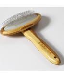Outlavish Sheepskin Wool Brush Comb Bamboo Slicker Carding, Unmats Fur & Restores Like New, Longer Prongs, Stronger Design - Buy Online on GoSupps.com