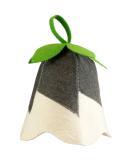 Buy Unique 100% Wool Felt Sauna Hats for Women & Men - Bell Green Model - International Shipping Available - Buy Online on GoSupps.com