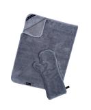 Buy Canicoat Dog Towel SECCARE Set - Oeko-Tex Certified Suction-Strong Fast Drying Microfiber (S/M Gray) for International Shipping - Buy Online on GoSupps.com