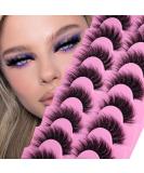 JIMIRE Mink Lashes Fluffy Natural Look 15MM Wispy False Eyelashes Fluttery Round Eye Cute 5D Volume Fake Lashes Bulk 8 Pairs Pack Mink Fluffy - Buy Online on GoSupps.com