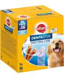 Pedigree Dentstix Daily Oral Care Dental Nursing For Large Dogs (+25kg) 56 pieces (1 pack) - Hundeleckerlis with chicken & beef for every day for healthy teeth - Buy Online on GoSupps.com