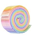 Robert Kaufman RU-230-41 Roll Ups Kona Cotton Solids pastel Palette, 41Pcs,Assorted - Buy Online on GoSupps.com