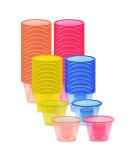 150 Assorted Neon Colors Disposable Plastic Party Bomber Shot Cups - Jager Bomb Glasses 150 Ct - Buy Online on GoSupps.com