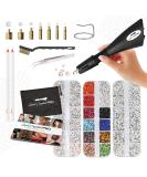 Quick Crystals Pro Hotfix Applicator Bedazzler Kit with 4400 Rhinestones - DIY Rhinestone Setter Tool with 7 Tips, Tweezers, and Cleaning Brush - Buy Online on GoSupps.com
