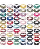 Janinka 60-Piece Boho Knotted Hairbands for Women - Non-Slip Head Wraps for Wigs & Face Washing - Stretchy Floral Hair Accessories - Buy Online on GoSupps.com