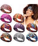 WILLBOND 9-Piece African Headbands - Boho Print Hairband Set for Women & Girls - Elastic Turban for Yoga, Sports & Workouts (Chic Pattern) - Buy Online on GoSupps.com