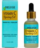 Deluge Vitamin C Face Treatment Oil | Brightening & Repairing with Rosehip Squalane & Jojoba | 30ml - Buy Online on GoSupps.com