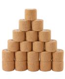 24 Pack Self Adhesive Bandage Wrap - 2 Inch x 5 Yards Cohesive Athletic Tape for Sports Vet Wrap & More - Buy Online on GoSupps.com